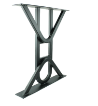 Black Wrought Industrial Frame Square shaped Desk Metal Cast Iron Bench Dining Coffee Table Legs