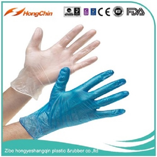 M4.5g powder free disposable vinyl gloves box packing