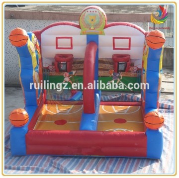 Ruilin 2 in 1 inflatable basketball shooting games,inflatable sport games for fun