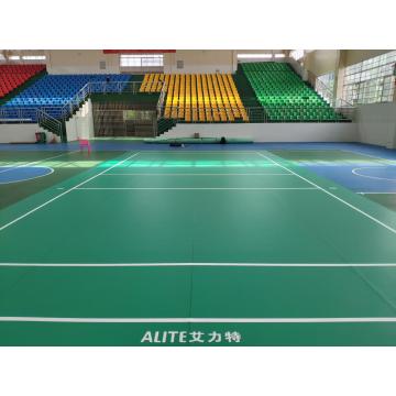 piso deportivo de la corte de voleibol