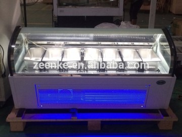 Countertop ice cream refrigerator/ gelato fridge/ ice cream display fridge