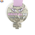 Medalhões de metal prateado feitos personalizados