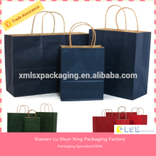 Black Kraft Paper Loot Gift Bag With Handles and Logo Printing