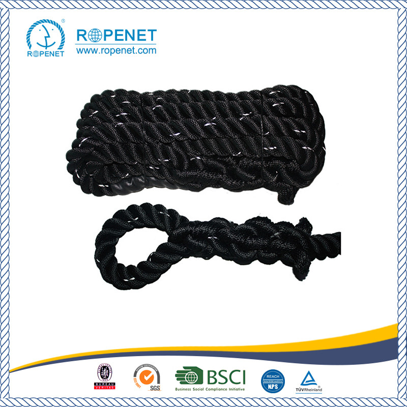 Black Undulation Single Tricep Workout Rope