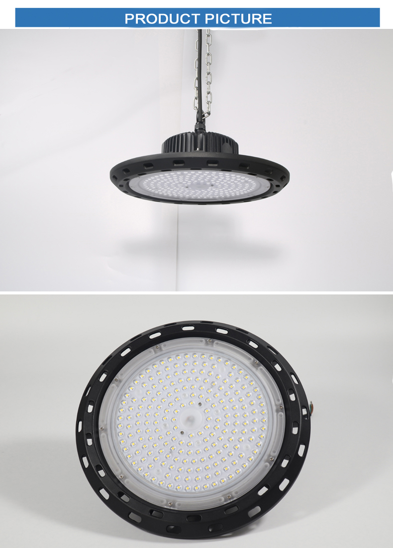 High Bay Lights Cover Led Ufo 100W 200W Grow 5000K Industrial Housing Light