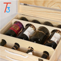 Wholesale Unfinished Wooden 4 Bottle Wine Boxes