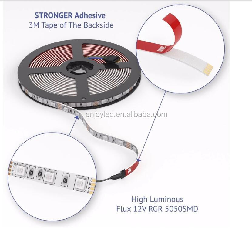 Dual color CCT adjustable 3014 tunable white led strip 24V 24W/m from China