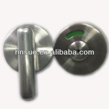pulished surface stainess steel indicator toilet lock