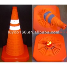 red Collapsible traffic cone