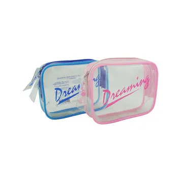 Custom Clear PVC Beach Bag Waterproof Cosmetic Bag for Travel