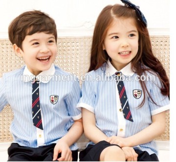 Primary School Uniform Stripe Shirt