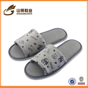plush pig slipper slipper socks with leather sole