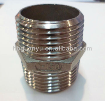 hexagon nipple npt threaded