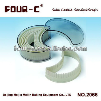 Nylon moon shape cookie/pastry/sandwich cutters,cookie cutter set