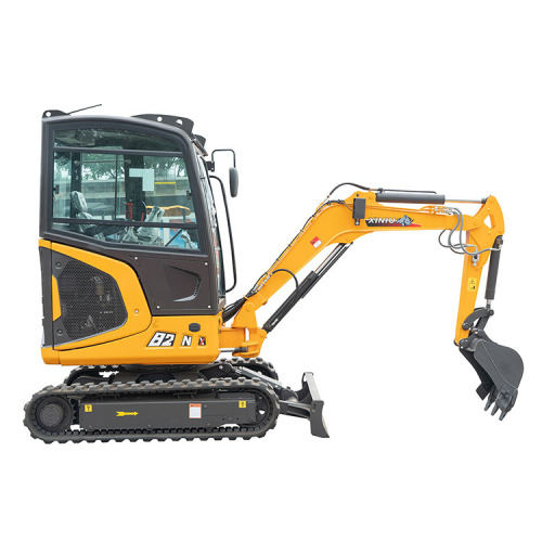 Mini Digger With Closed Cabin Xiniu XN28 Bucket capacity CE 1600kg mini excavator with Free Attachment