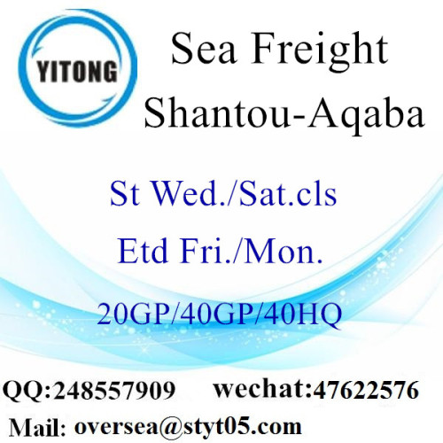 Shantou Port Sea Freight Shipping To Aqaba Jordan