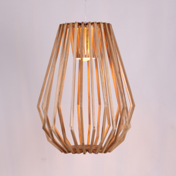 LEDER Wooden Contemporary Pendant Light