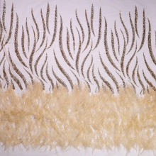 Soft Beaded Skin-Friend Embroidery Fabric