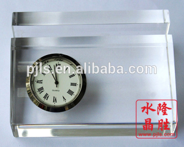 transparant decorative book table clock