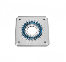 Professional SC/UPC 24-Port Connector Polishing Jig for Fiber Optic Patch Cord Production