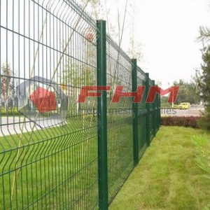 삼각형 벤딩 PVC Coted Welded Wire Fence