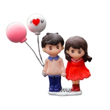 Car Center Console Decoration: Cute Cartoon Confession for Your New Car