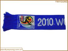 Hot sales OEM Polyester kintted football fan scarf