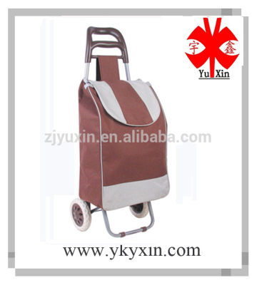 Foldable shopping trolley bag wholesale/vegetable shopping trolley bag