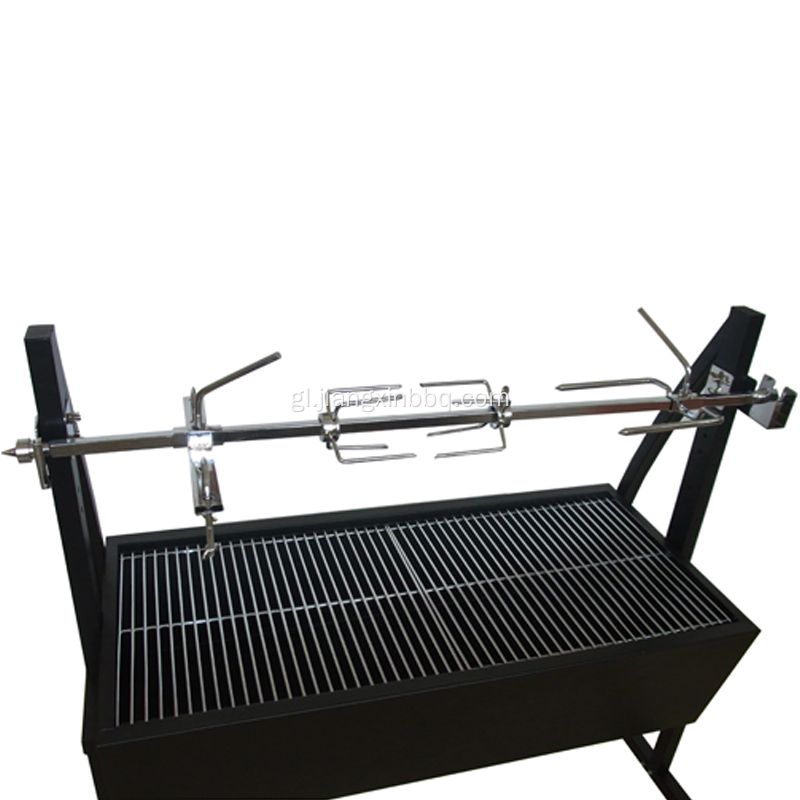 Asador de barbacoa de luxo con motor de asador