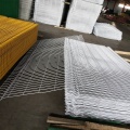 White pvc coated welded hard wire mesh curved fence