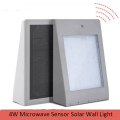 4W Güneş LED Mikrodalgalı Sensör Bahçe Işığı