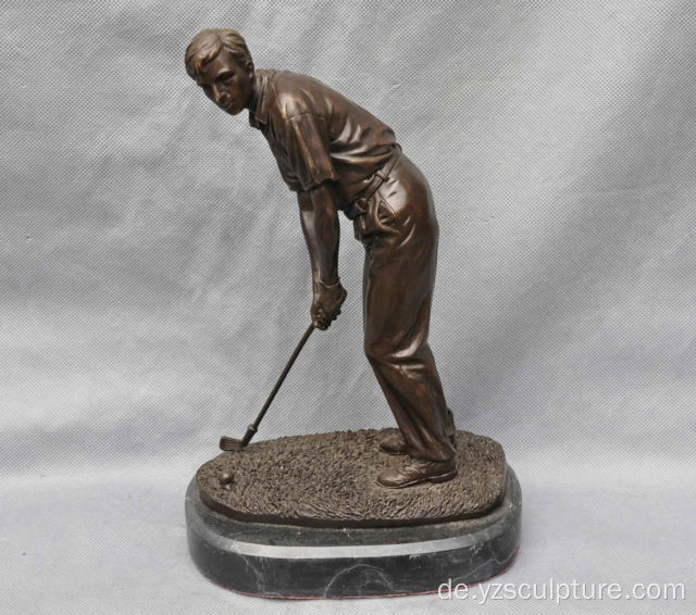 Bronze Golf Spieler Statue zum Verkauf