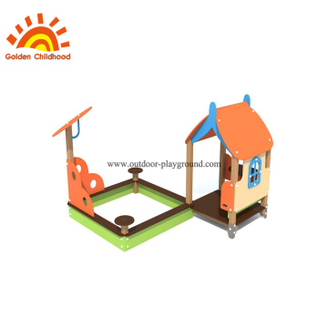 HPL Playhouse Outdoor Playground Dengan Sandbox