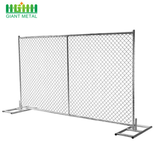 Chain Link Portable Panels Digunakan Sementara Pagar untuk Konstruksi