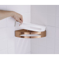 Rose Gold Wall Mounted Corner Shower Organizer