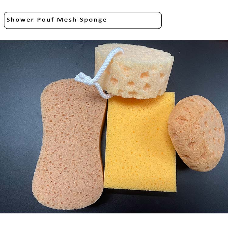 2022 Mauri Exfoliating Bath Sponge Esponja Body Dead Skin Remover Exfoliating Cleaning Shower Pouf Mesh Sponge6 Jpg