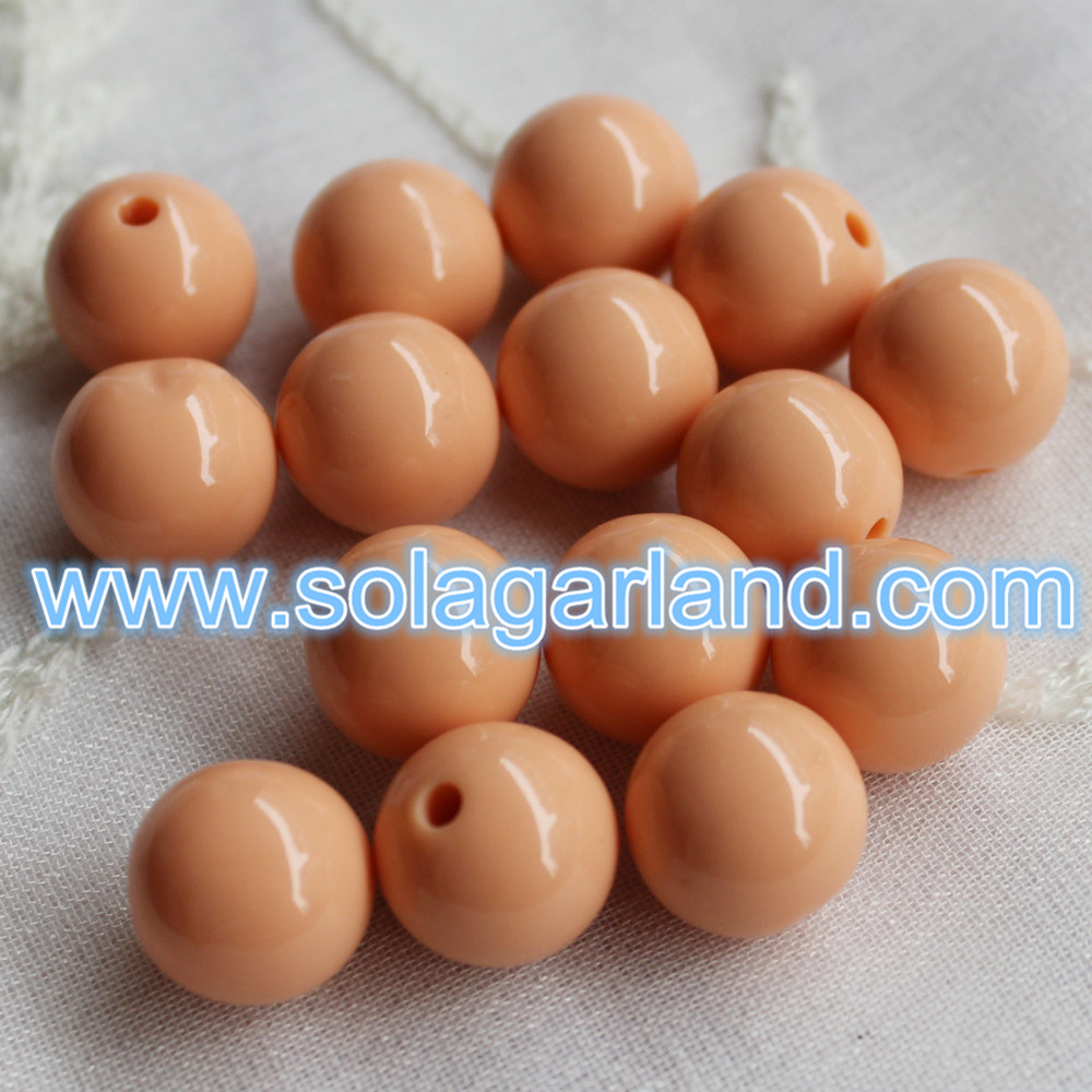 Round Loose Beads With Half Drilled Hole