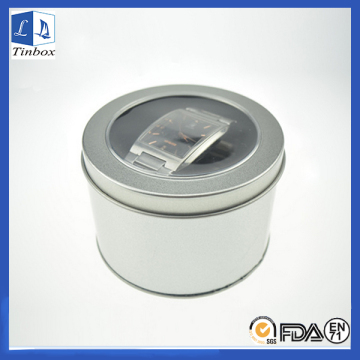 Round Wrist Watch Storage Metal Box