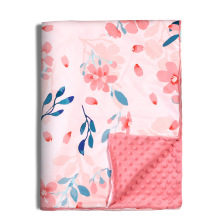 Custom Sublimation Baby Soft Blankets: Newborn Polyester Minky Dots Fleece Blankets