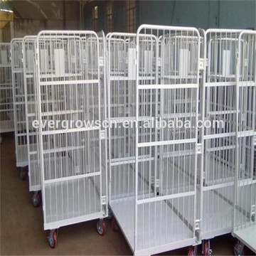zinc galvanized wire mesh security transport cart