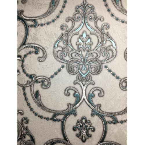 1,06 PVC Vinyl Decoration Decoration Damask Wallpaper