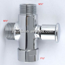 Brass Diverter Valve, Shower Kit Water Separate Water Diverter, M1/2"-M1/2"-F1/2"