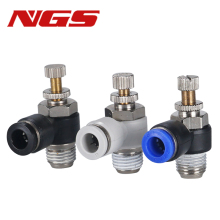 Pneumatic Fittings: SL One Way Check Valves & Throttle Valves