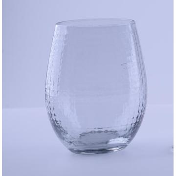 Gridding Pattern Clear Glass Wine Set