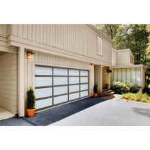 Modern Insulating Frosted Glass Electric Sectional Garage Door