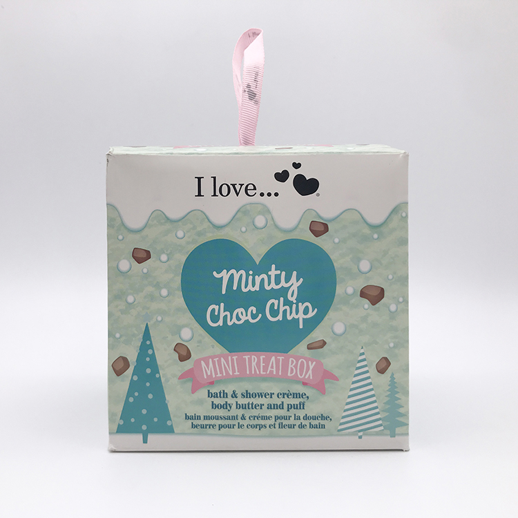 Minty choc chip shower set 500ml nourishing bath shower gel 50ml body butter