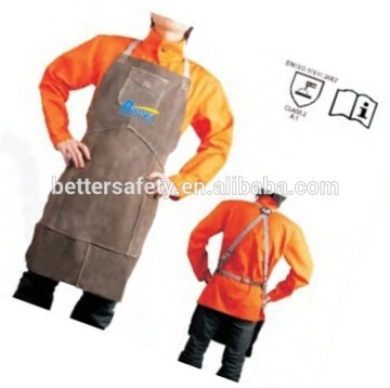 Charcoal Brown Split Cowhide leather welding apron Mens