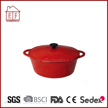 Cast iron enamel kitchen cooking pot