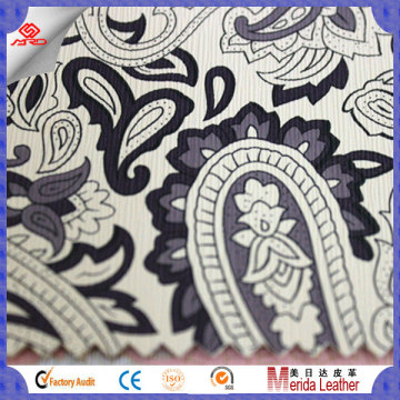 High quality canvas shiny synthetic leather fabric