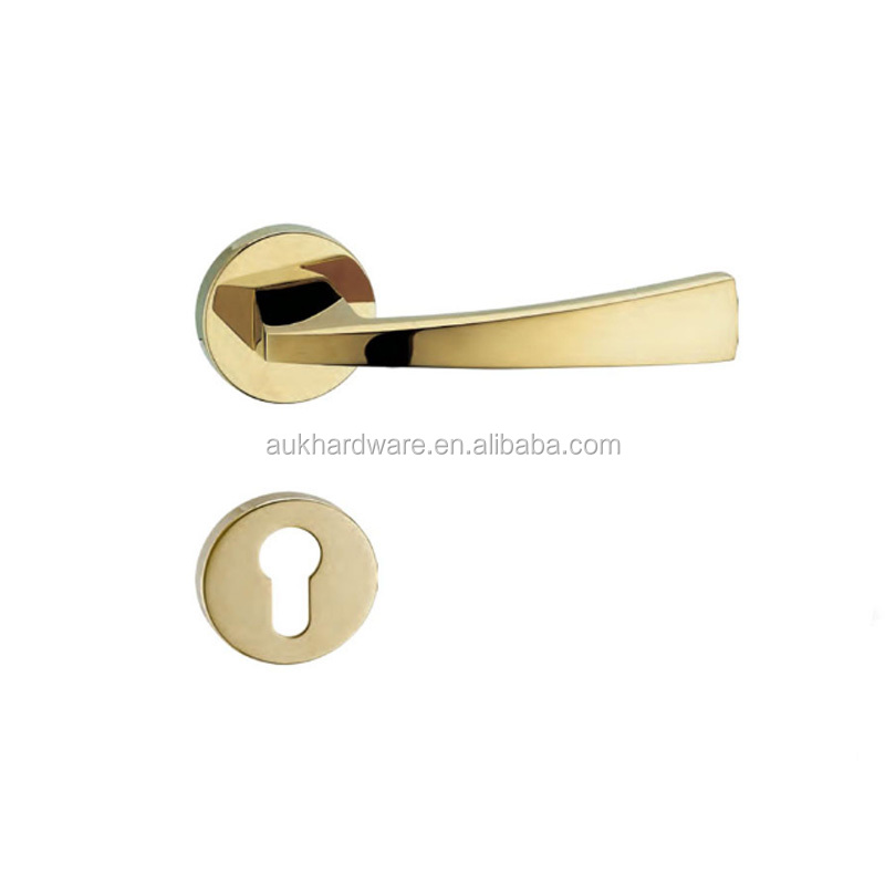 Luxury Style Solid Zinc Alloy Inner Euro Door Lever Handle